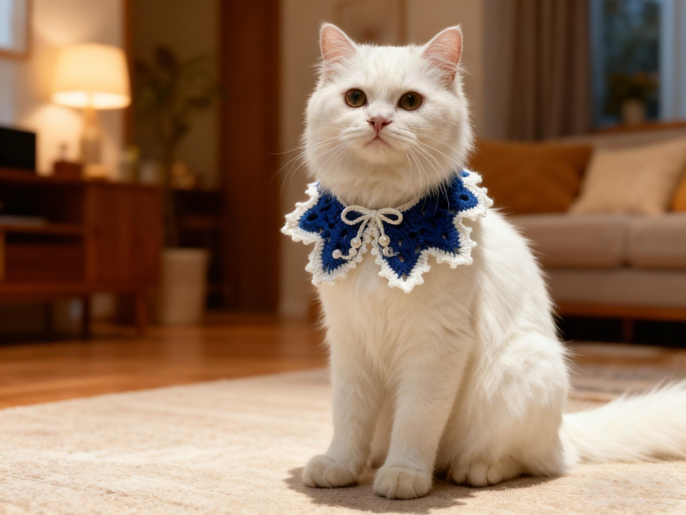 31 Crochet Collar Patterns with Spider Web, Lace, and Strawberry Styles 6 Crochet Pet Collar