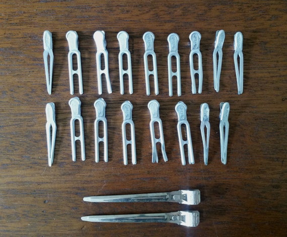 Vintage Tip Top Metal Hair Clips For Pin Curl Clips Made In Etsy