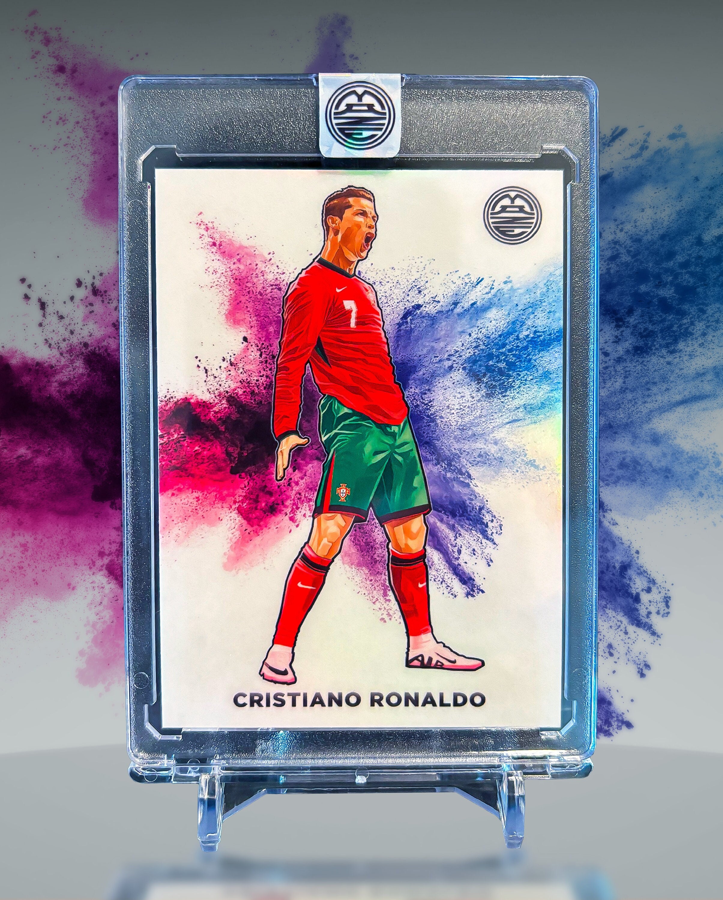 CRISTIANO RONALDO - White Color Blast - Original Artwork