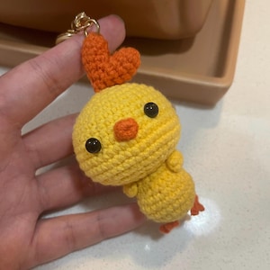 Handcrafted Crochet Pink Bunny Girl Keychain