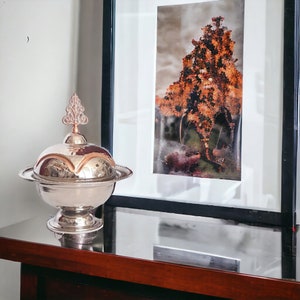 Handcrafted Copper Candy Dish with Lid: Elegant Home Decor