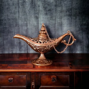 Aladdin magic lamp, genie lamp decor, unique gift ideas