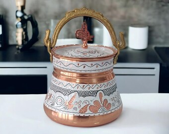 Objet déco petit Seau en cuivre de 9 cm de haut