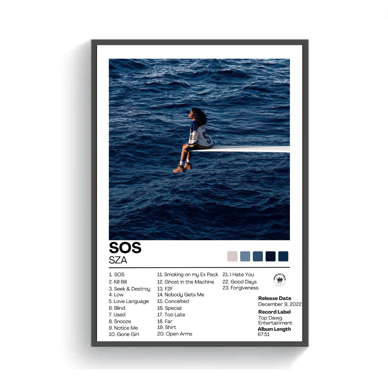 SZA Album Cover Poster, Digital Print, Wall Art - Etsy