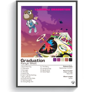 Kanye West Graduation Poster, Wandkunst, bedruckbar, Album Art