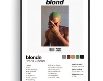 フランク・オーシャン ブロンド アルバム カバー ポスター、アルバム