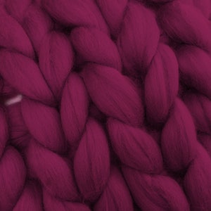 Hand knitted chunky wool cushion, 50cm square jumbo 100% merino wool image 5