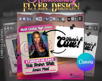 Volante de campaña de bienvenida misteriosa: Plantilla editable de Canva (sin versión Pro)