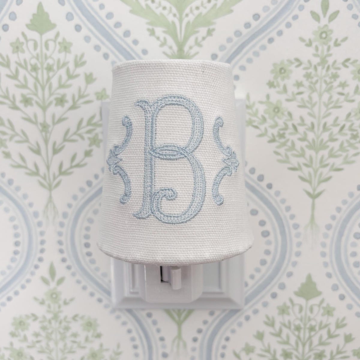 Custom Embroidered Initial Monogram Night Light: Personalized Nursery, Kitchen, and Bathroom Decor - Etsy