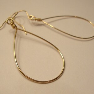 Plain Jane gold hoop earrings image 3