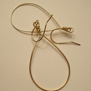 Plain Jane gold hoop earrings image 4