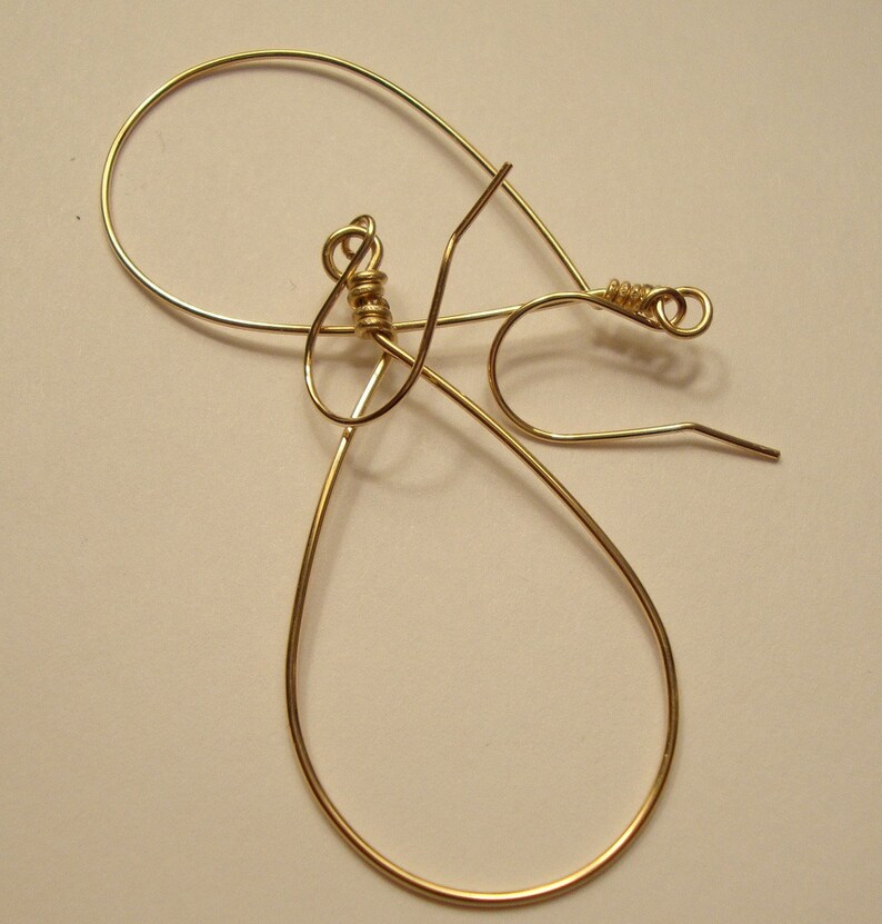 Plain Jane gold hoop earrings image 4