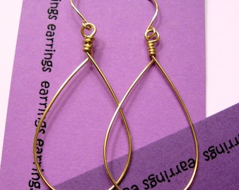 Plain Jane gold hoop earrings