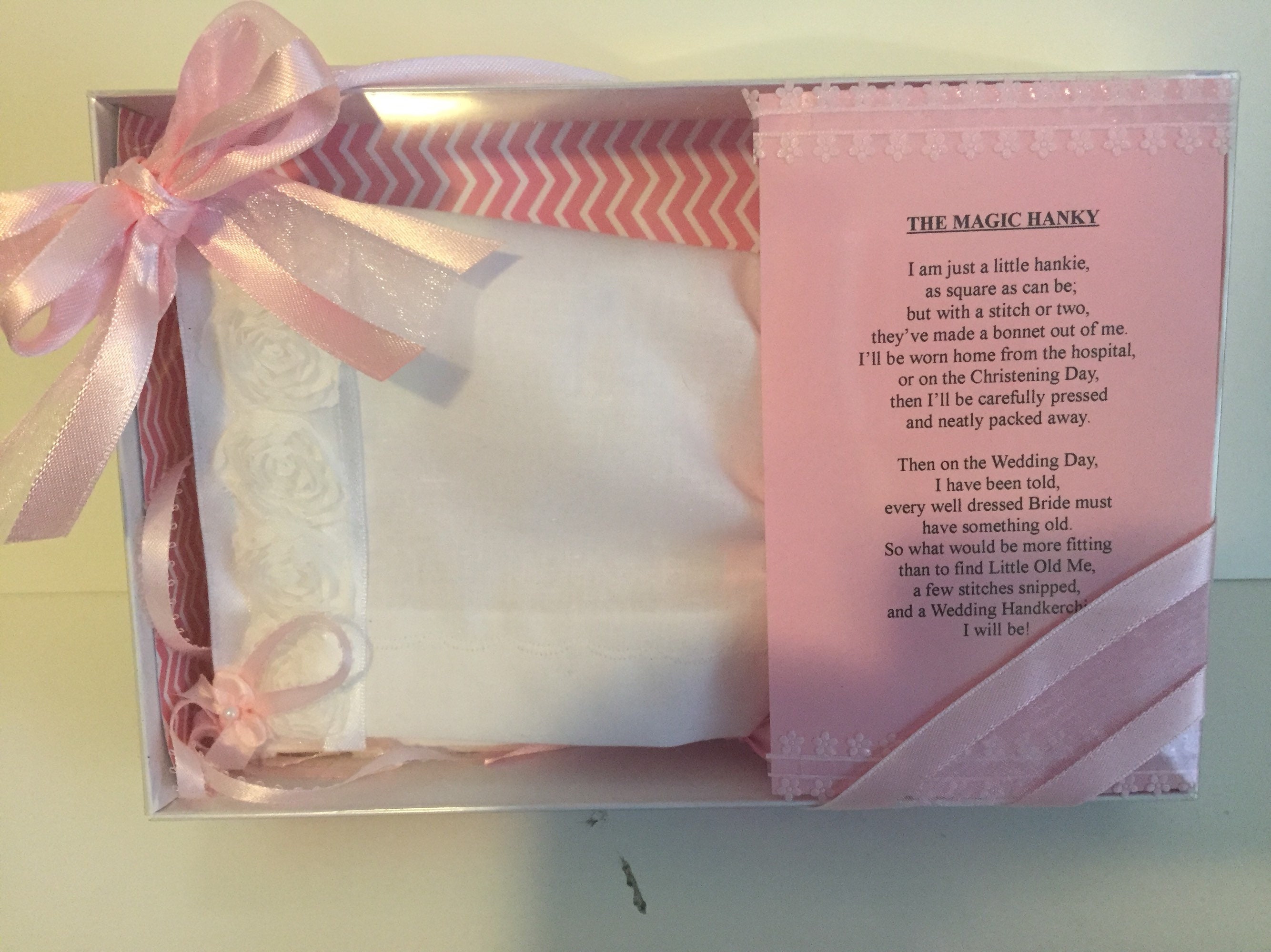 Hankerchief Handkerchief rosebud Magic Hankie Baptism Etsy