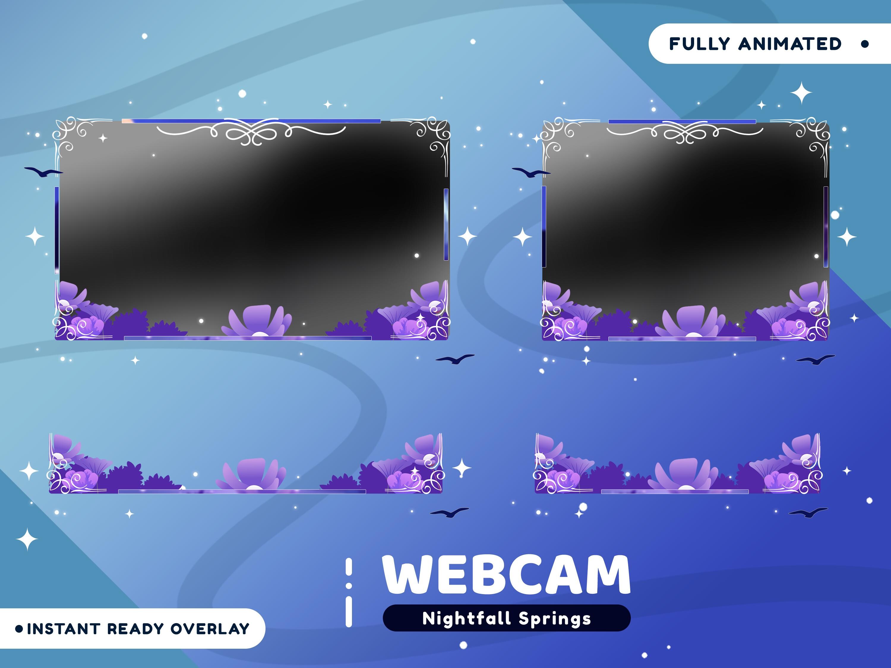 Nightfall Springs Animated Stream Overlay Package for Twitch Bundle ...