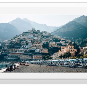 Positano Beach Wall Art, Amalfi Coast Photo Print, Italy Landscape Beach Print, Positano Scenic View Landscape Wall Art, Europe Beach Print