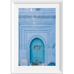 Chefchaouen Morocco Blue Door Photo Print, Chefchaouen Blue Pearl City Photography, Morocco Door Print, Morocco Architecture Print