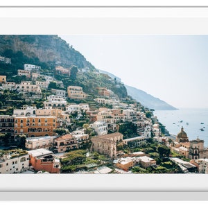 Colourful Scenic View of Positano with Coastal View, Positano Wall Art, Italy Print, Amalfi Coast Wall Art, Italy Photo, Italy Landscape