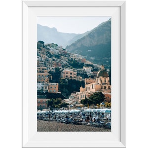 Positano Beach Wall Art Print, Amalfi Coast Photo Print, Italy Landscape Beach Print, Positano Scenic View Wall Art, Europe Beach Print