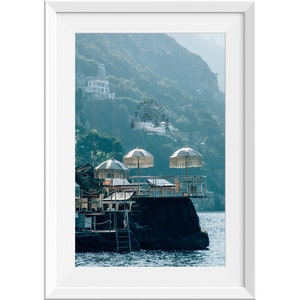 Positano Coastal Wall Art, Amalfi Coast Photo Print, Beach Wall Decor, Coastal Photography,  Beach House Decor, Beach Umbrella Wall Art