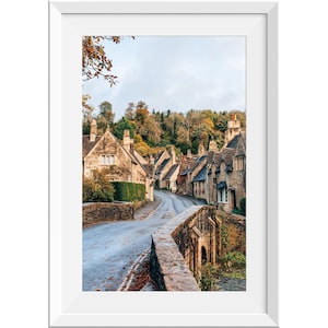 Castle Combe Village Cotswolds Photograph, English Countryside Village Print, English Country Home Decor, Cotswolds Village Wall Art