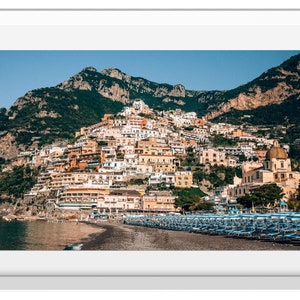 Positano Beach Landscape Photography, Amalfi Coast Photo Print, Italy Landscape Beach Print, Amalfi Beach Photography Wall Art