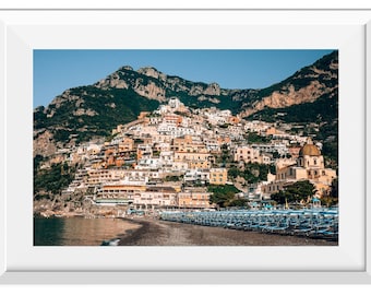 Positano Beach Landscape Photography, Amalfi Coast Photo Print, Italy Landscape Beach Print, Amalfi Beach Photography Wall Art