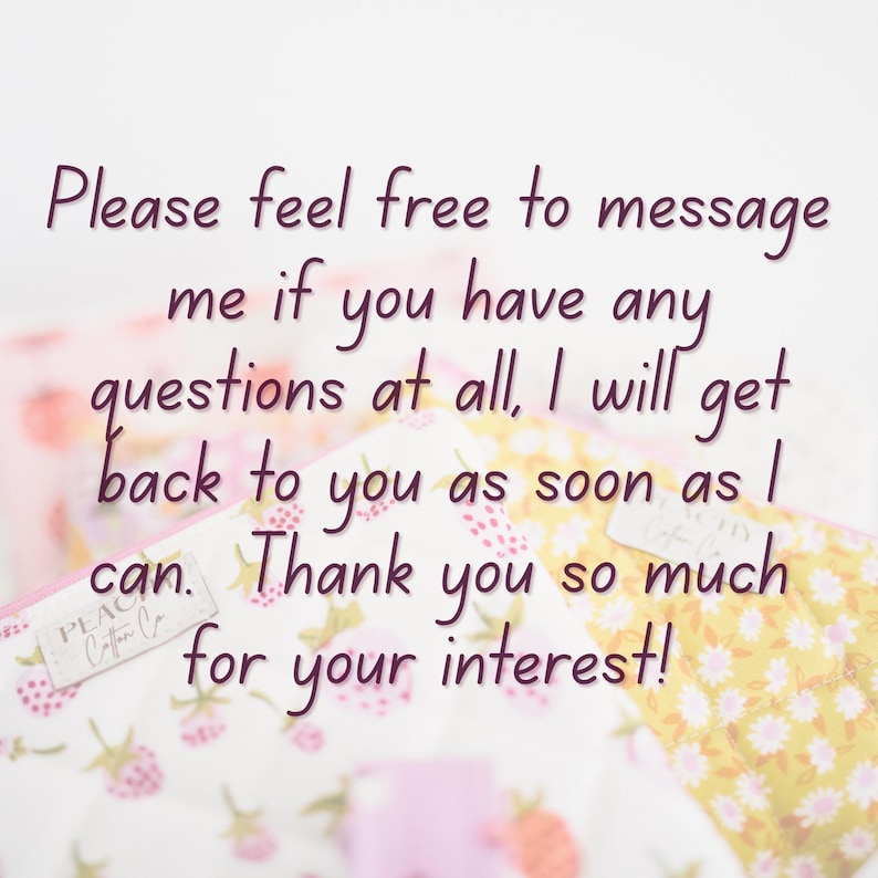 E-Reader, Tablet oder Computer Tasche mit Reißverschlusstasche aus wattiertem Baumwollstoff Bild 4