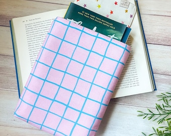 Buchhülle, Buchhülle, Buchschutz, Buchliebhaber Geschenk, Lesergeschenk, Buchhülle für Reisen, Büchertasche, Stoff Bücherhülle
