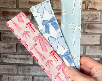 Handmade Fabric Bookmark: Colorful Reader Gift