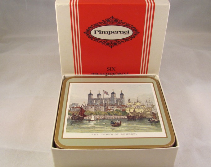 Pimpernel Coasters London 19th Century Vintage New in Box Etsy