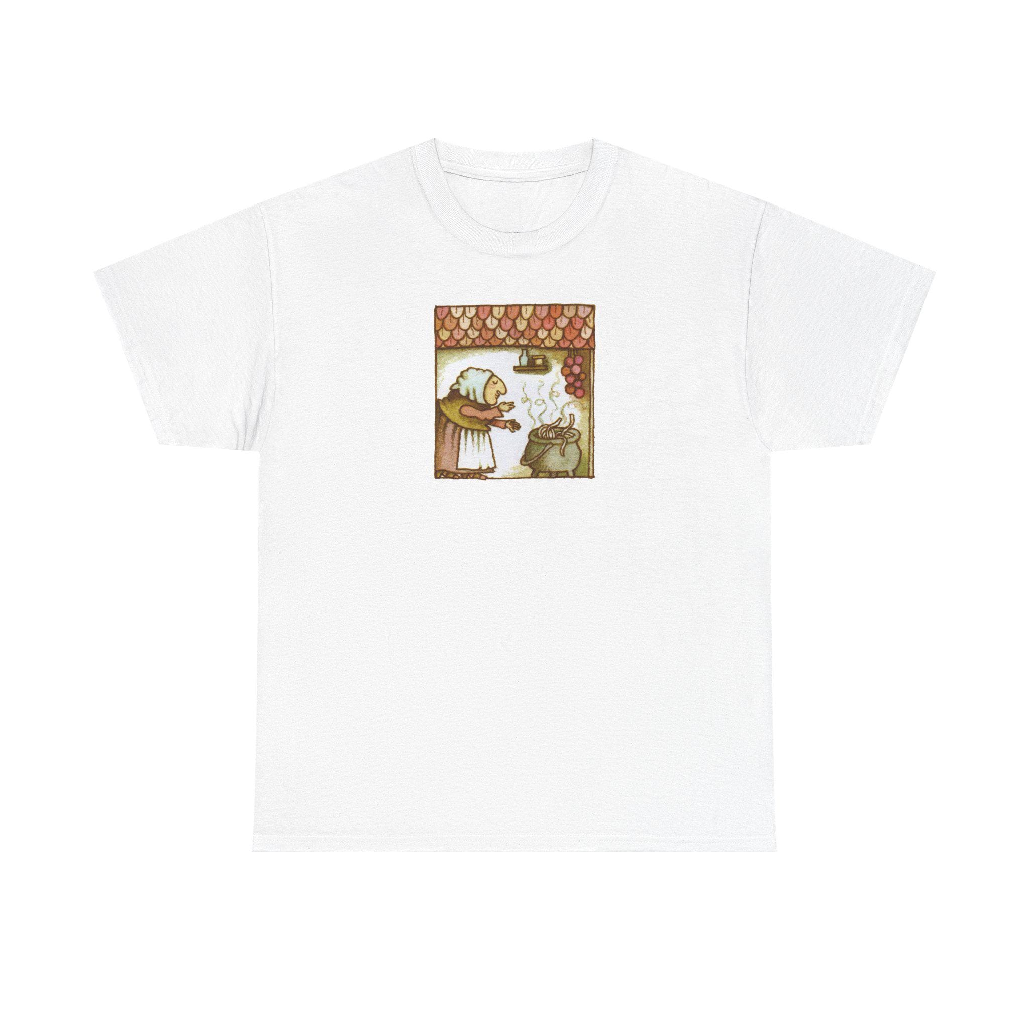 Strega Nona Tee, Italian Grandma Shirt, Classic Book Lover Gift, Witch Themed Tshirt, Vintage Storybook Top, Unisex Cotton Tee