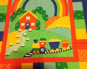 Train colorful and cute
