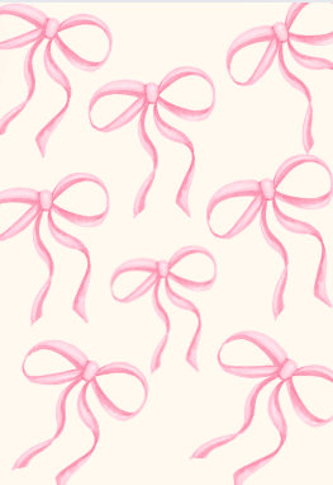 A Trendy Pink Coquette, Bow Printable Wall Art Pink Bow Print, Trendy