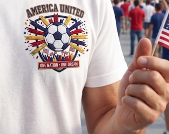 Sweat-shirt brodé Coupe du monde 2026 USA | Sweat à capuche pour supporter de football mondial | T-shirt Coupe du monde de football 2026 | Cadeaux vintage pour les amateurs de football