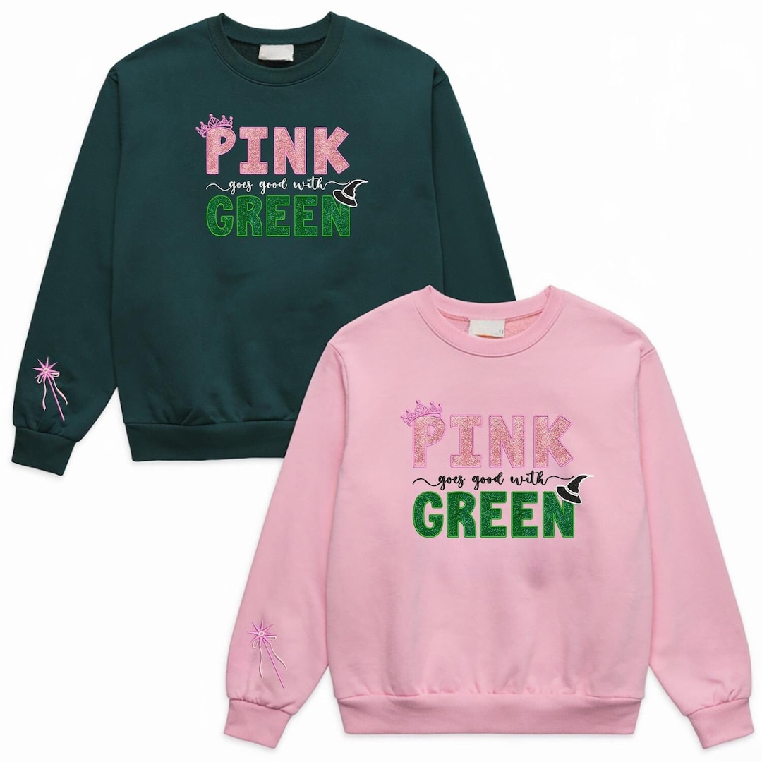 Hot green and pink hoodie Clearance