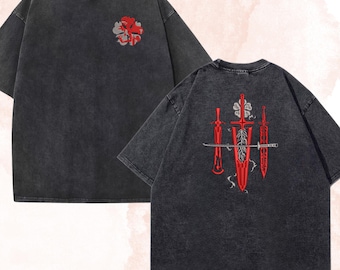 Embroidered Anime Shirt: Magic World Inspired Organic Cotton Tee