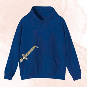Embroidered Anime Sweatshirt, Demon Killer-Inspired Hoodie, Thunder Breathing Sweater, Nichirin Blade Design, Perfect Gifts for Anime Lovers