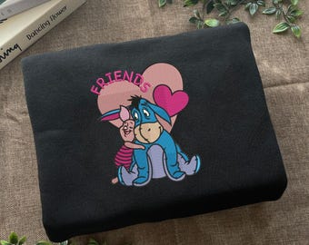 Sudadera bordada de Winnie the Pooh, sudadera con capucha de Pooh y sus amigos, camiseta de Disney Pooh, camiseta de Pooh Bear y compañía, Winnie the Pooh