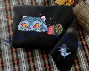 Embroidered Tiger & Bird Sweatshirt: KPOP Huntrix Band Design