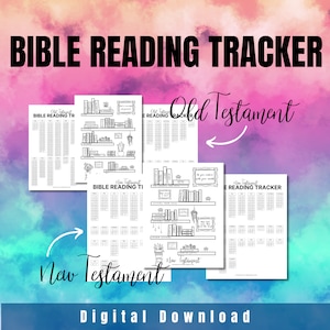 Bible Reading Tracker: Bookshelf Coloring Page & Chapter Checklist (Digital Download)