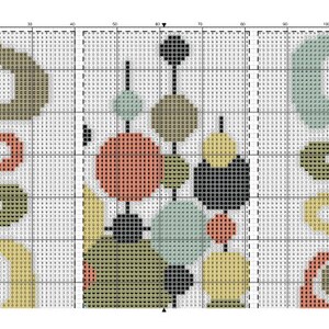 Counted Cross Stitch Patterns, Abstraction Art Pdf, Wall Art Embroidery ...