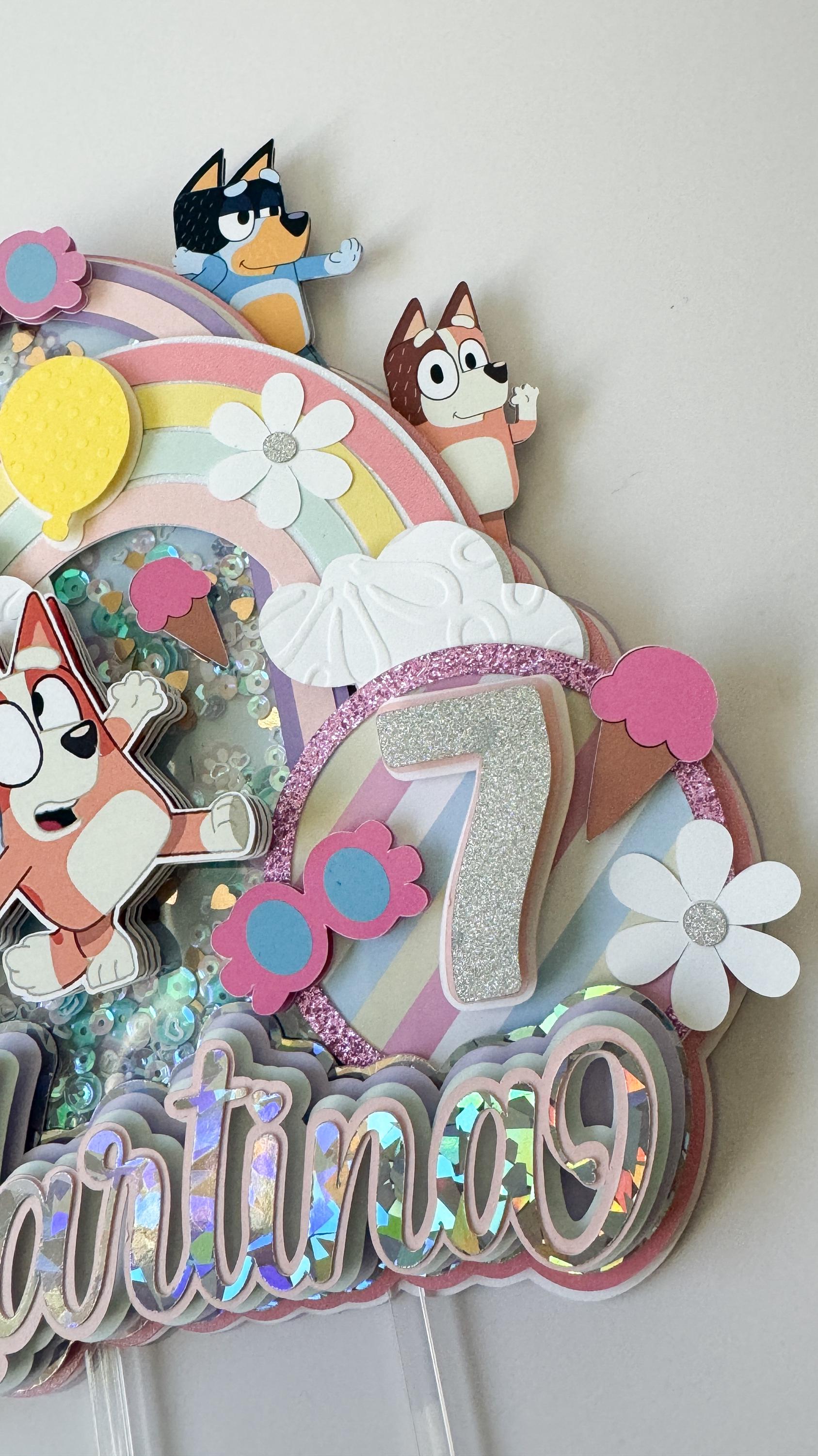 Bluey, Cake Topper Shaker