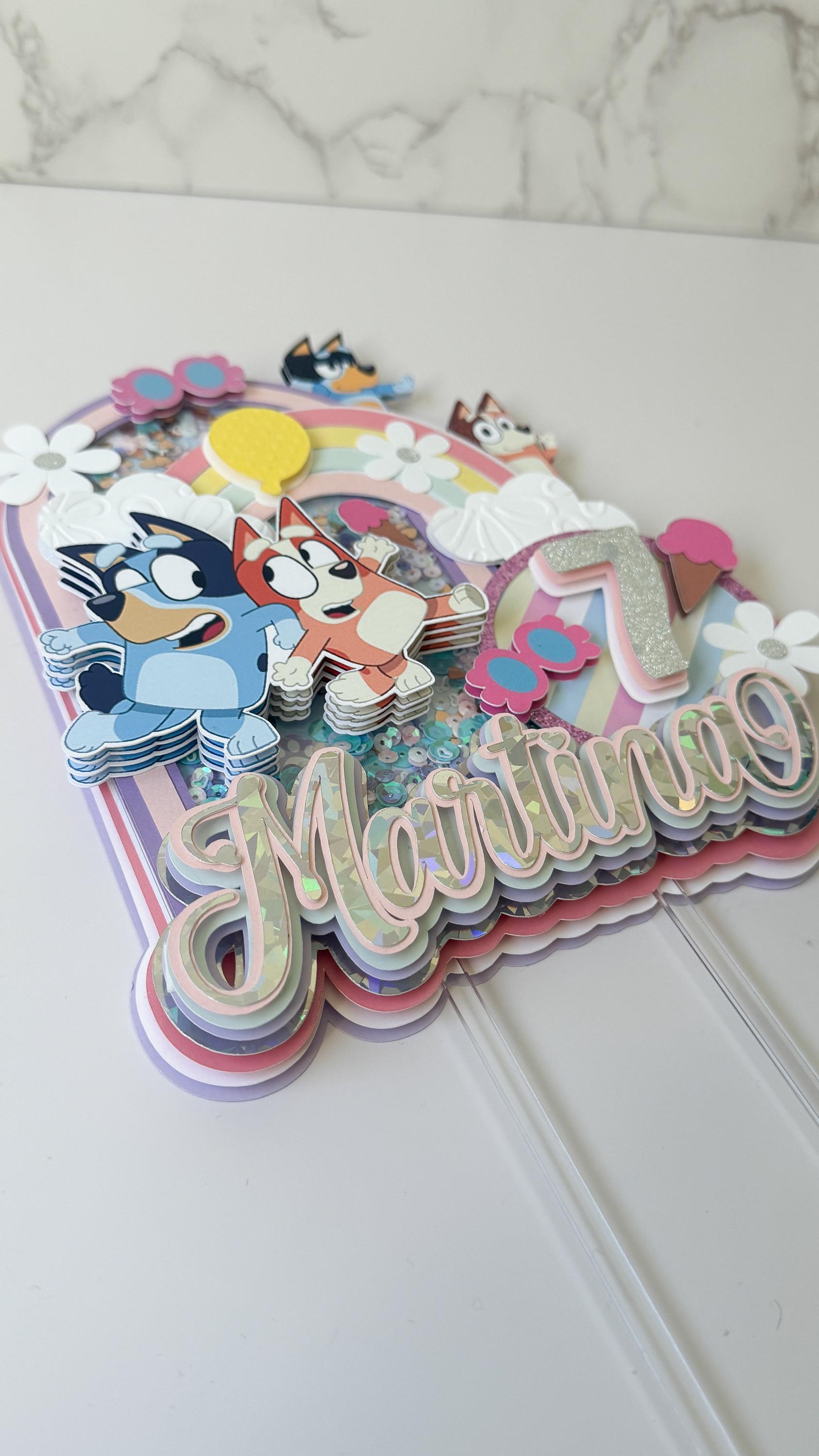 Bluey, Cake Topper Shaker