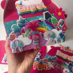 Trolls, Boîte à bonbons, boîtes à faveurs, Boîte à bonbons Trolls