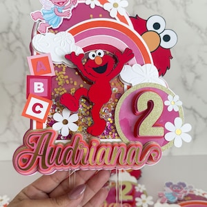 Elmo, Cake Topper Shaker Elmo, Cake Topper Elmo, Sesame Place