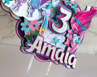 Trolls Cake Topper