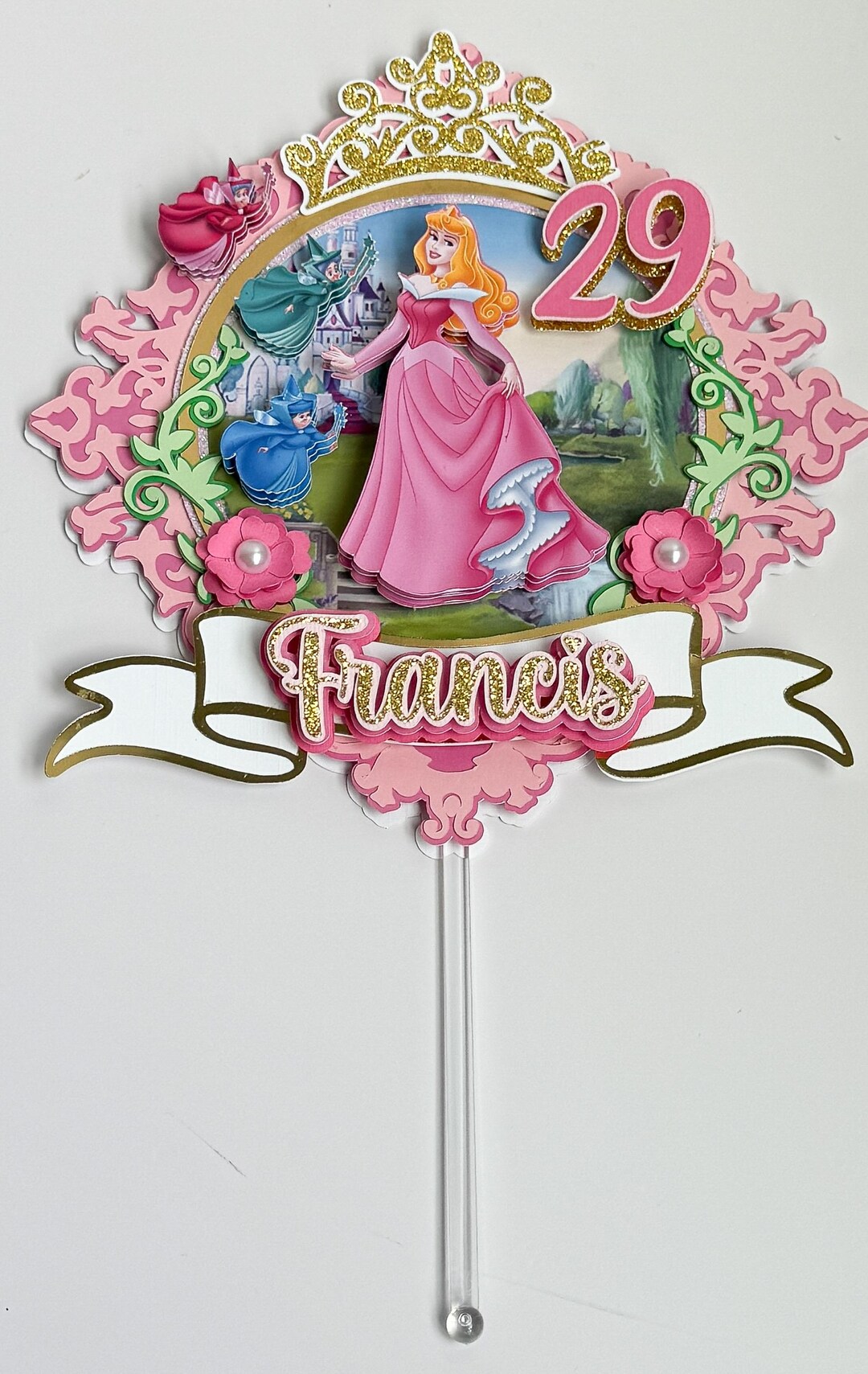 Sleeping Beauty Cake Topper - Etsy