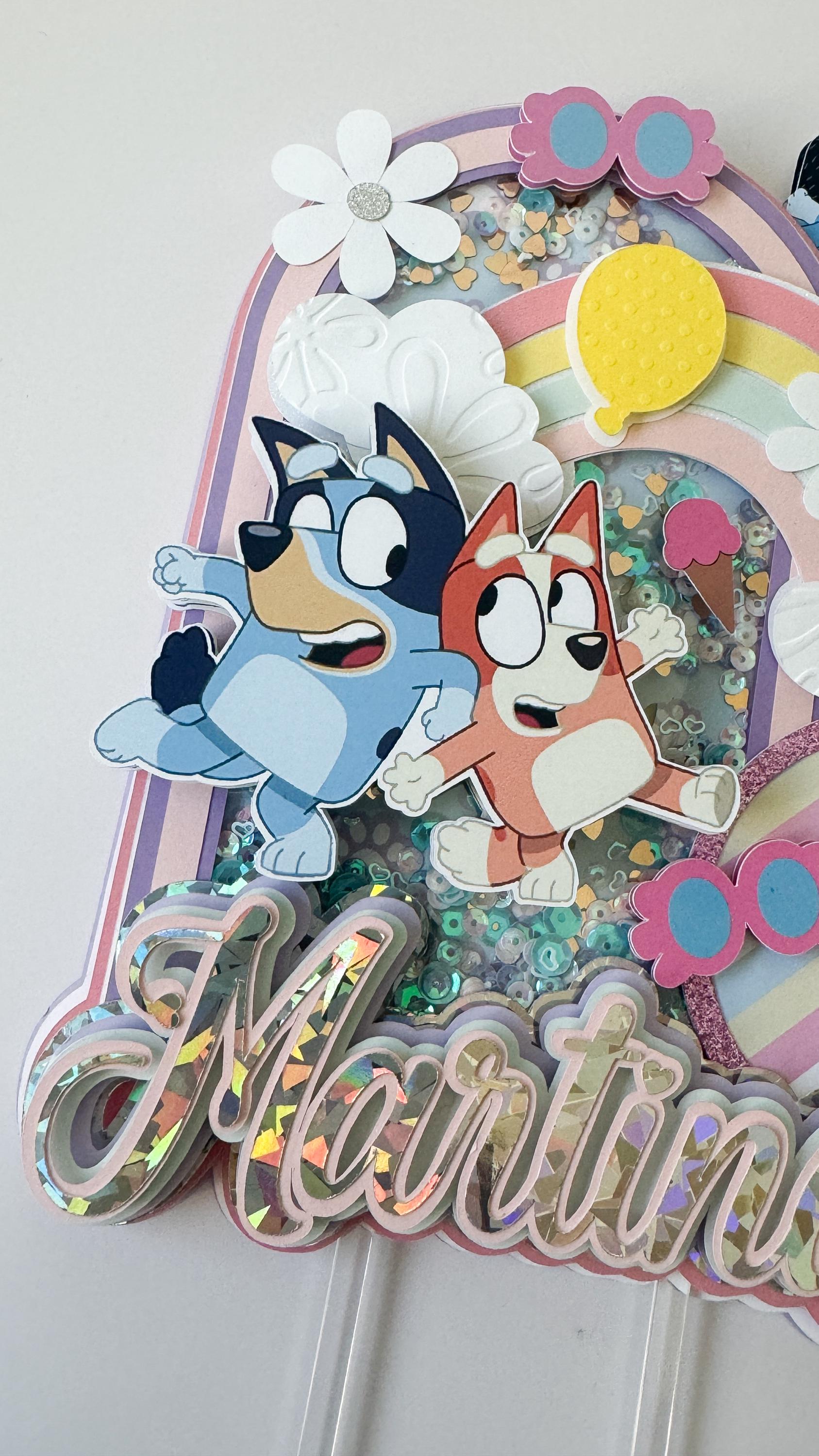 Bluey, Cake Topper Shaker