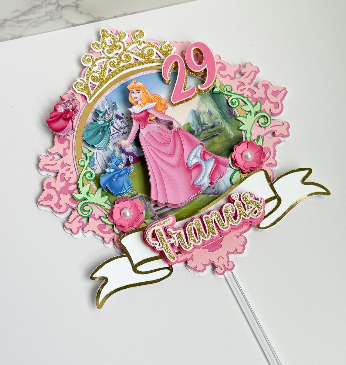 Sleeping Beauty Cake Topper - Etsy Canada